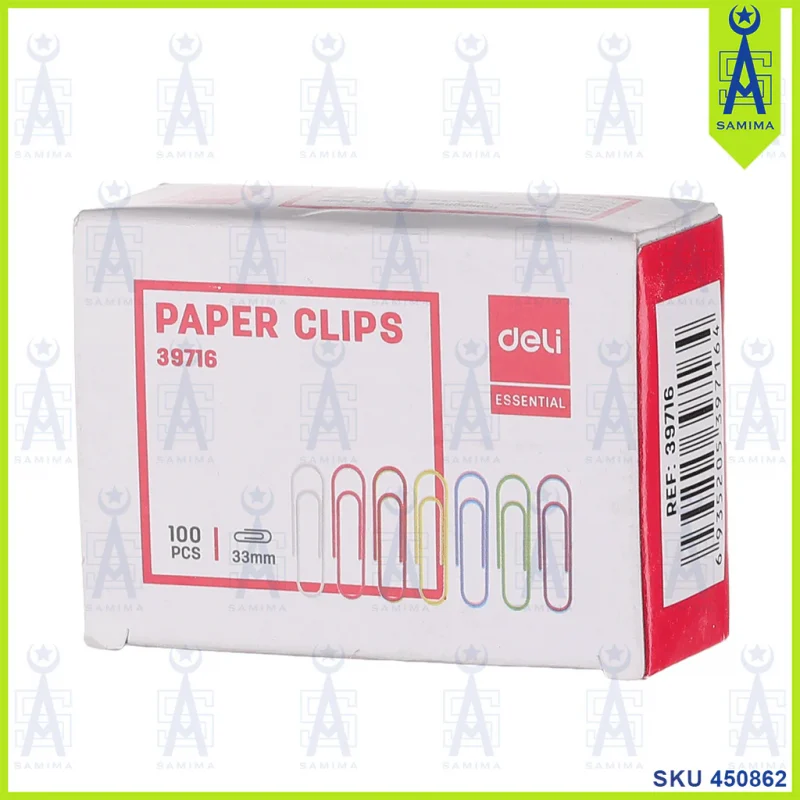 DELI COLOUR CLIPS 33MM E39716 - Image 2
