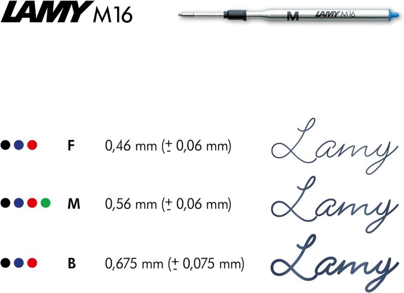 BALL PEN REFILL M16 BLUE F 1600148 - Image 3
