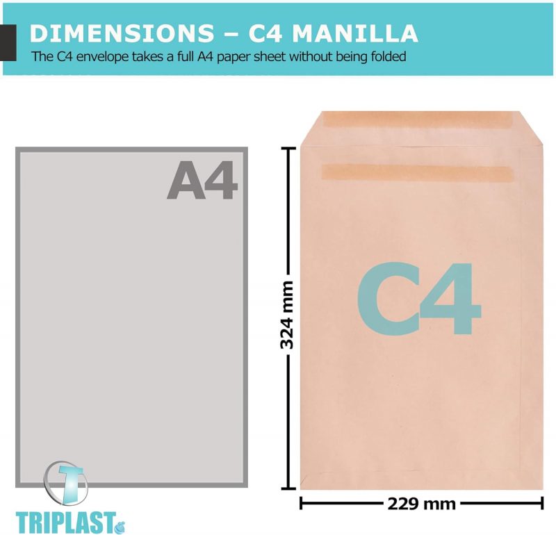 BROWN ENVELOPES A4 PEEL AND SEAL - Image 2