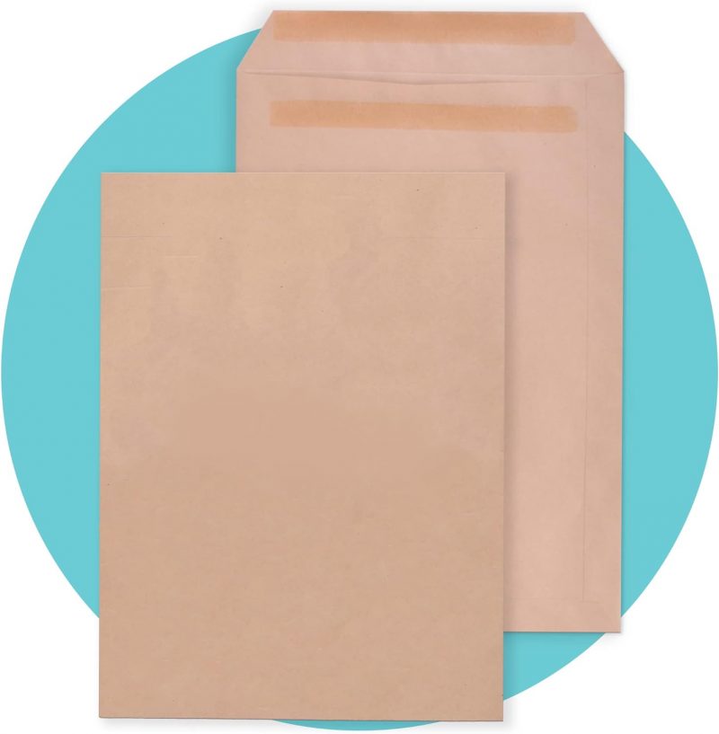 BROWN ENVELOPES A4 PEEL AND SEAL