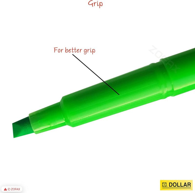 DOLLAR HIGHLIGHTER CHISEL TIP GREEN - Image 2