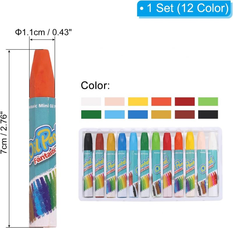 OIL PASTEL FANTASTIC COLOUR 12PCS - Image 3