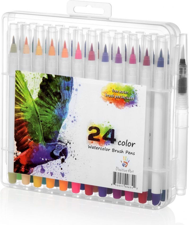 WATER COLOUR BRUSH PENS 24COLOR CK-147 - Image 2