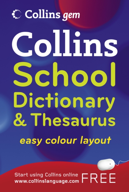 Collins GEM School Dictionary & Thesaurus - 9780007290321