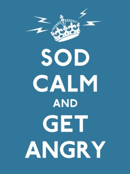 Sod Calm and Get Angry : resigned advice for hard times - 9780091938703
