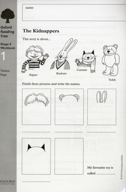 Oxford Reading Tree: Level 8: Workbooks: Workbook 1: The Kidnappers and Viking Adventures (Pack of 6) - 9780199167661