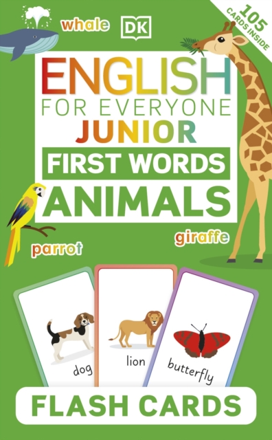 English for Everyone Junior First Words Animals Flash Cards - 9780241603284