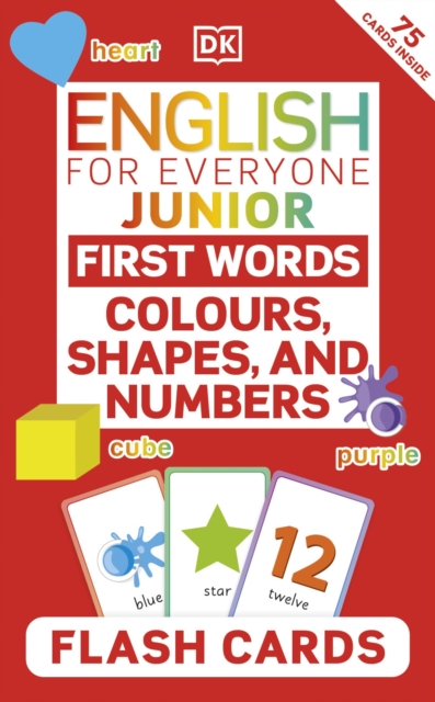 English for Everyone Junior First Words Colours, Shapes, and Numbers Flash Cards - 9780241603949