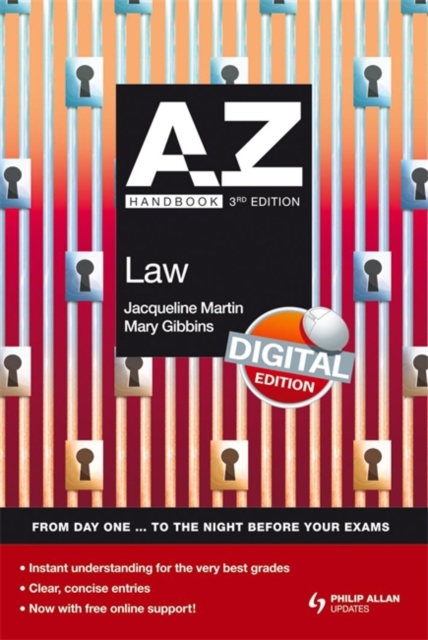 A-Z Law Handbook - 9780340991077