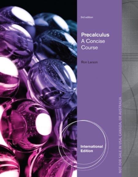 Precalculus : A Concise Course, International Edition - 9781285051314