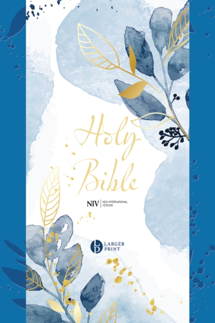 NIV Larger Print Blue Soft-tone Bible with Zip - 9781399803762