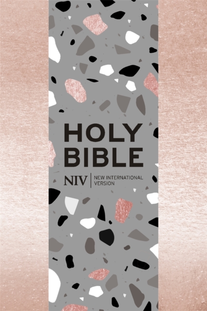 NIV Pocket Rose Gold Terrazzo Soft-tone Bible with Zip - 9781529346954