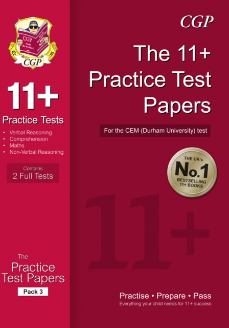 11+ Practice Papers for the CEM Test - Pack 3 - 9781782942733