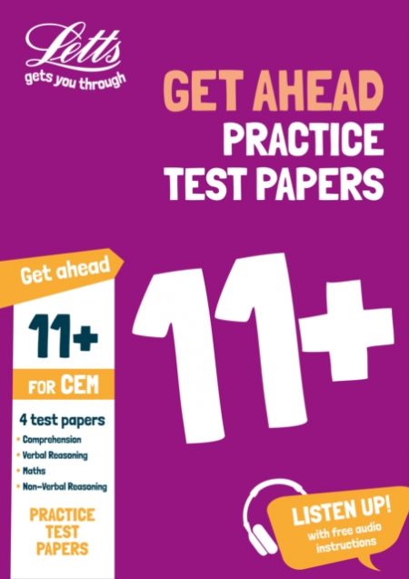 11+ Practice Test Papers (Get ahead) for the CEM tests inc. Audio Download - 9781844198979