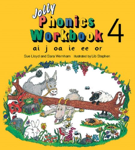Jolly Phonics Workbook 4 : in Precursive Letters (British English edition) - 9781870946544