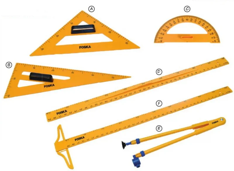 BLACK BOARD SET SQUARE 45 D NO. PR -7