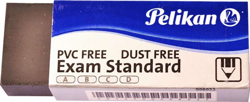 PELIKAN EXAM STANDARD ERASER BLACK PACKET 20