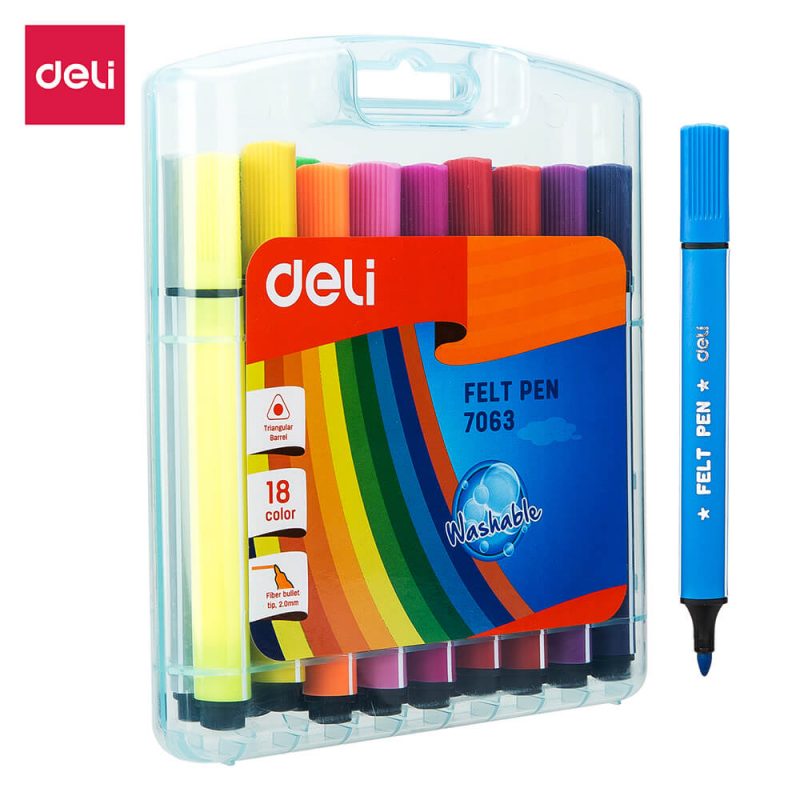 MG WASHABLE FELT PEN 18 COLORS REF; 95886