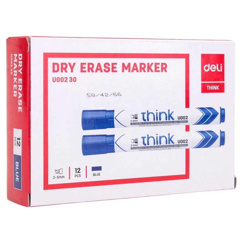 DELI DRY ERASE MARKER BLUE - Image 2