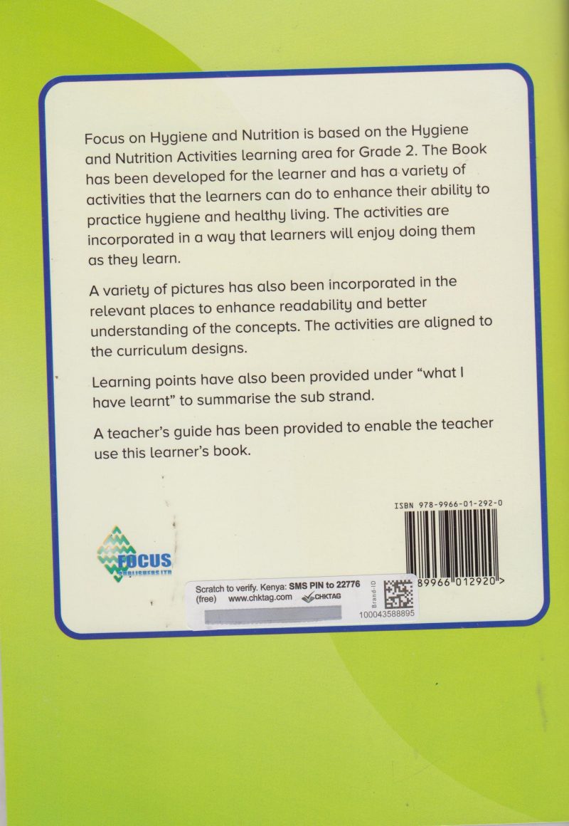 FOCUS ON HYGIENE AND NUTRITION ACT GRADE 2 - Image 2